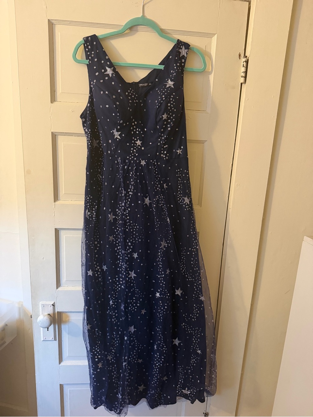 Sleeveless Navy Star-Print Costume Dress